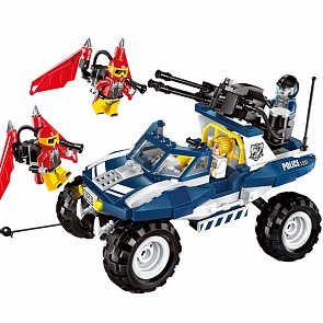 Конструктор - Police Battle Force: машина специального назначения, с фигурками и аксессуарами, 356 деталей, собран (Enlighten Brick, BRICK1915 (12) (С))